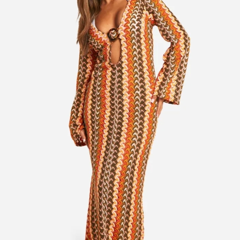 Boohoo Multicolor Maxi Dress